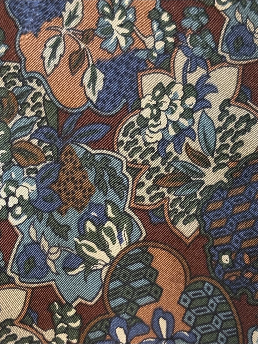 CHRISTIAN DIOR MONSIEUR MEN’S VINTAGE NECKTIE NEUTRAL ABSTRACT FLORAL PATTERN
